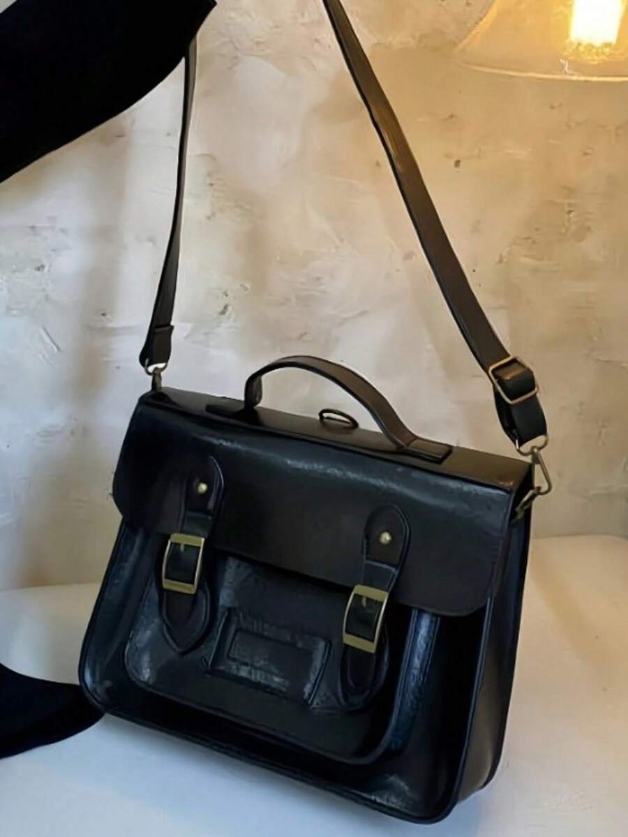 Leather Backpack Vintage - Retro British Style Satchel Bag Messenger