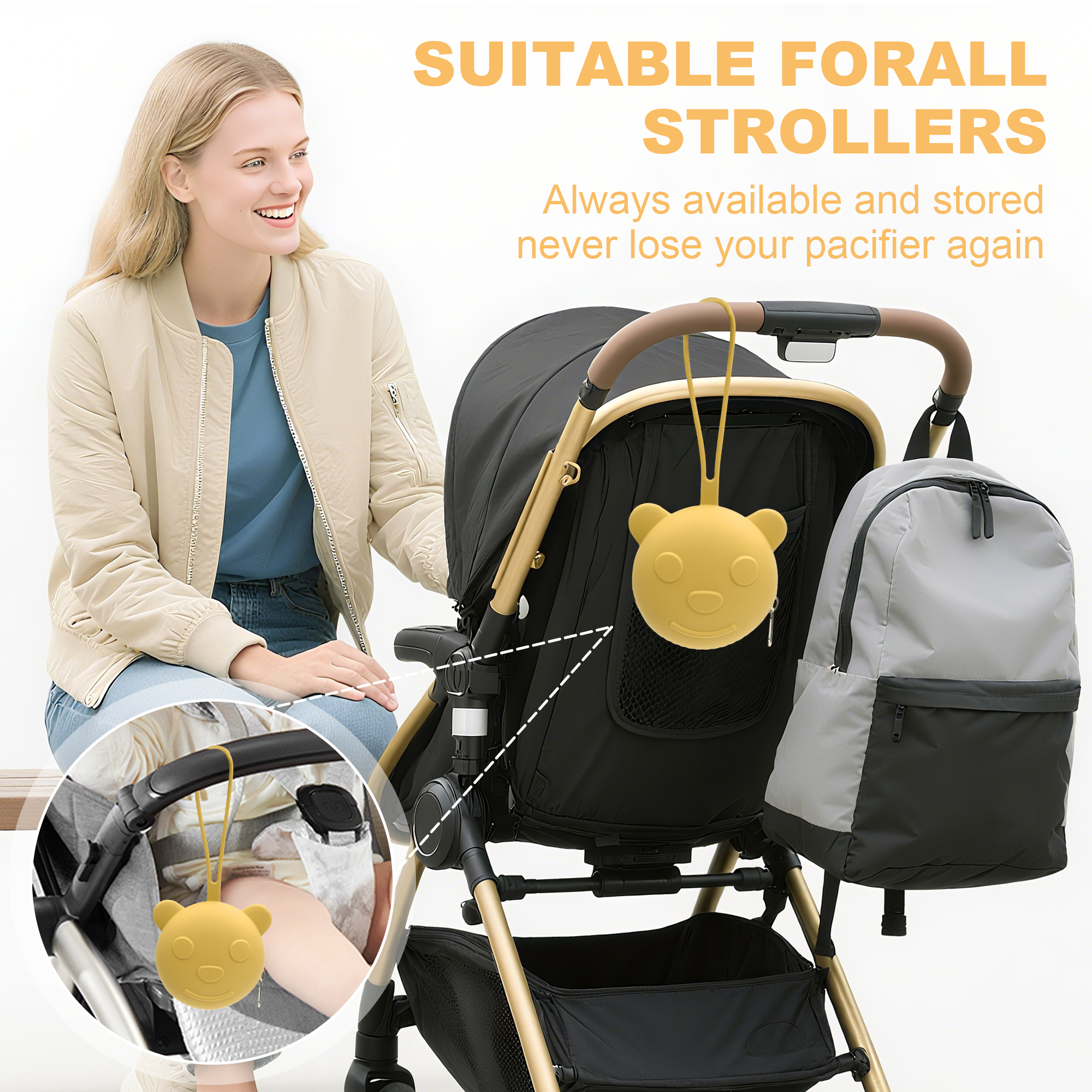 Portable silicone pacifier bag - Backpack Diaper Bag のレビューと価格