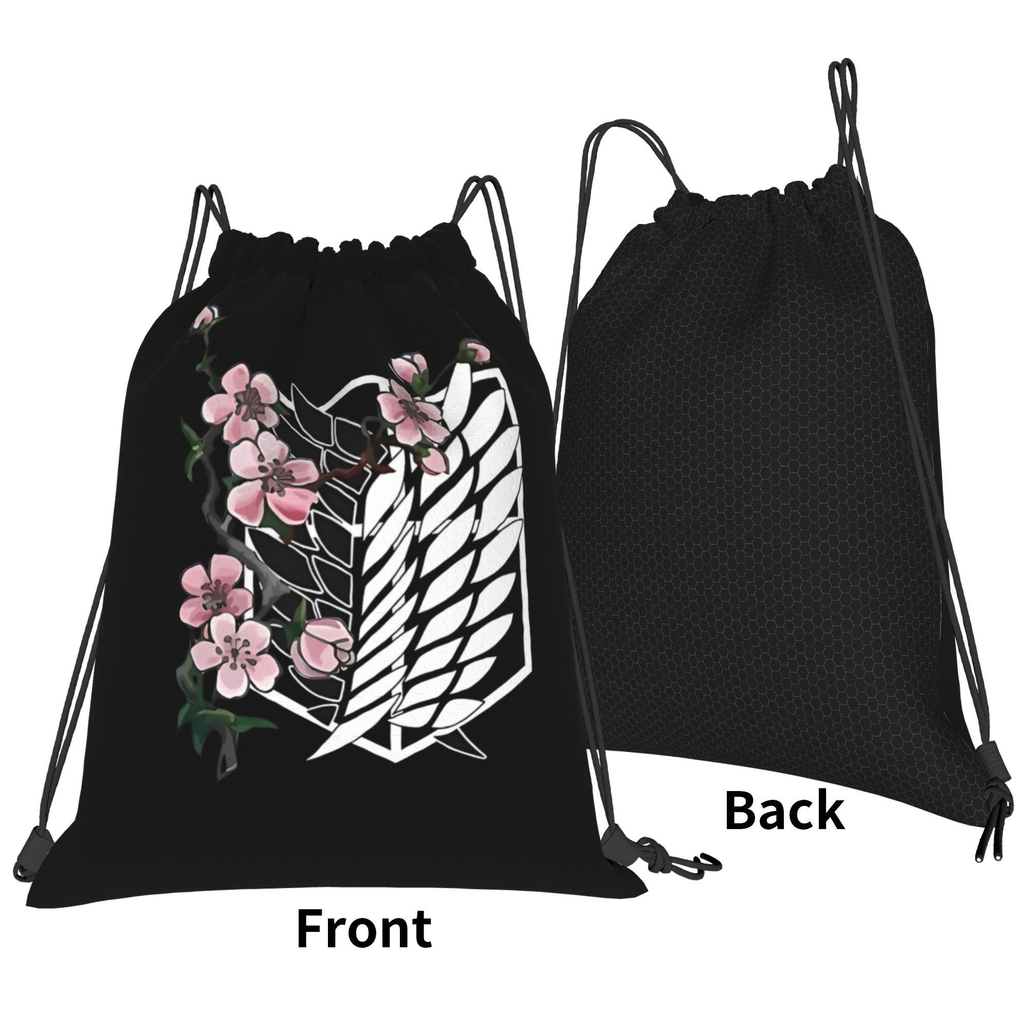 Custom Attacks on Titans Draws - Drawstring Gym Bag のレビューと価格