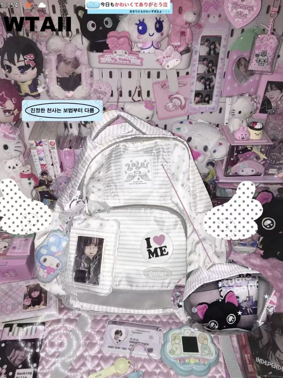 Fashion Striped Dot Decor Back - Fashion Backpack Women のレビューと価格