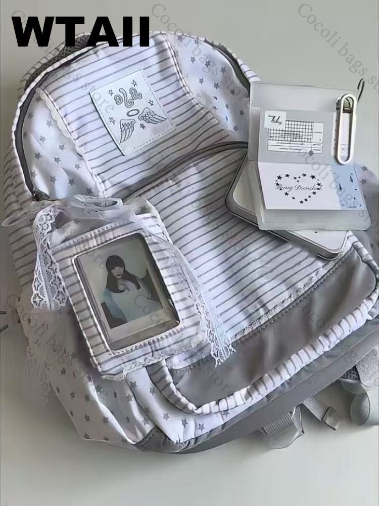 Fashion Striped Dot Decor Back - Fashion Backpack Women のレビューと価格