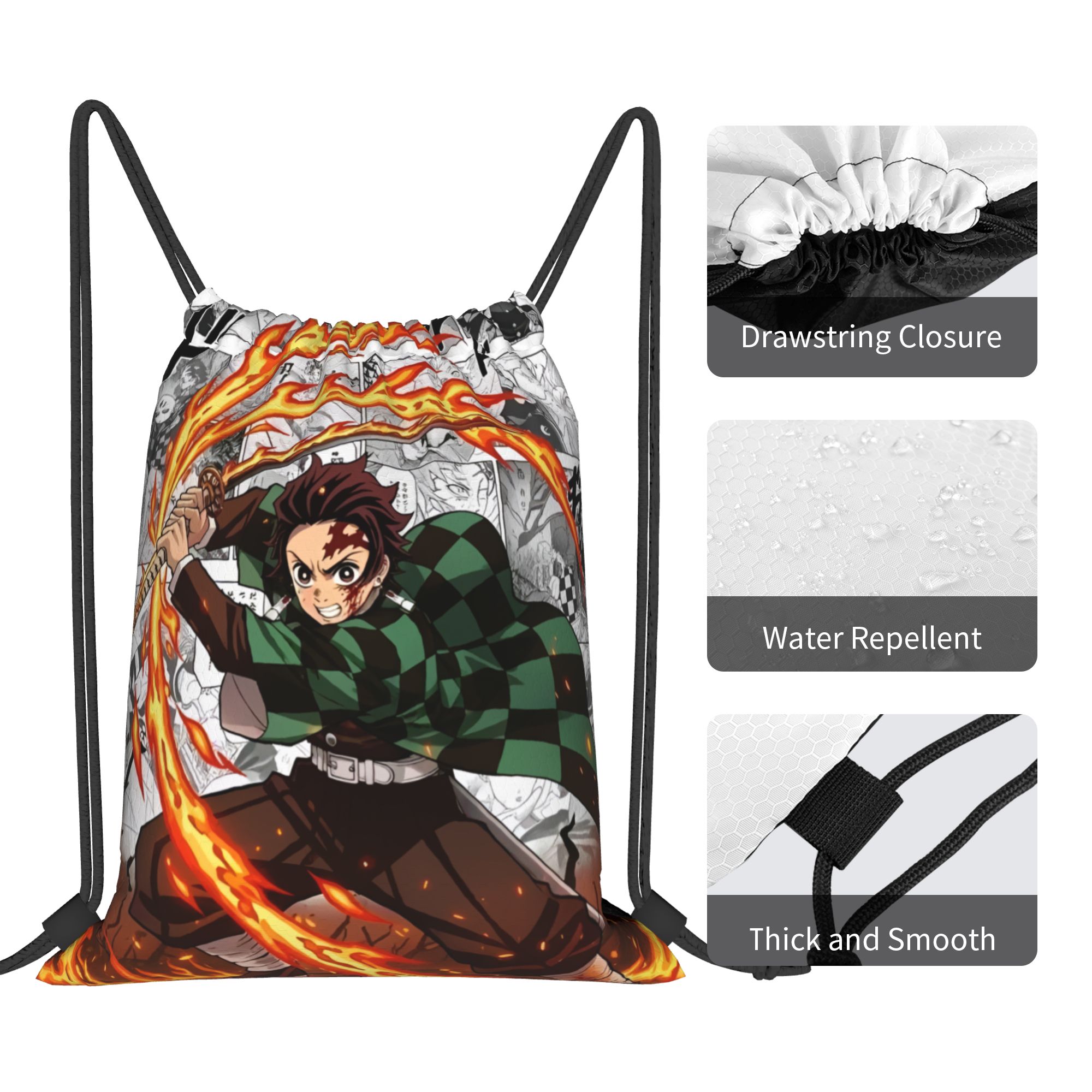 D-Demons Slayers Drawstring Ba - Drawstring Gym Bag のレビューと価格