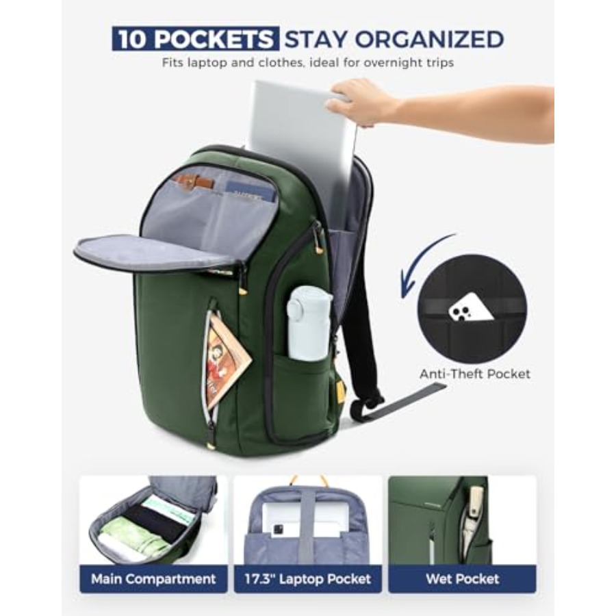 Laptop Backpack for Men, Buses - Travel Backpack Anti Theft のレビューと価格