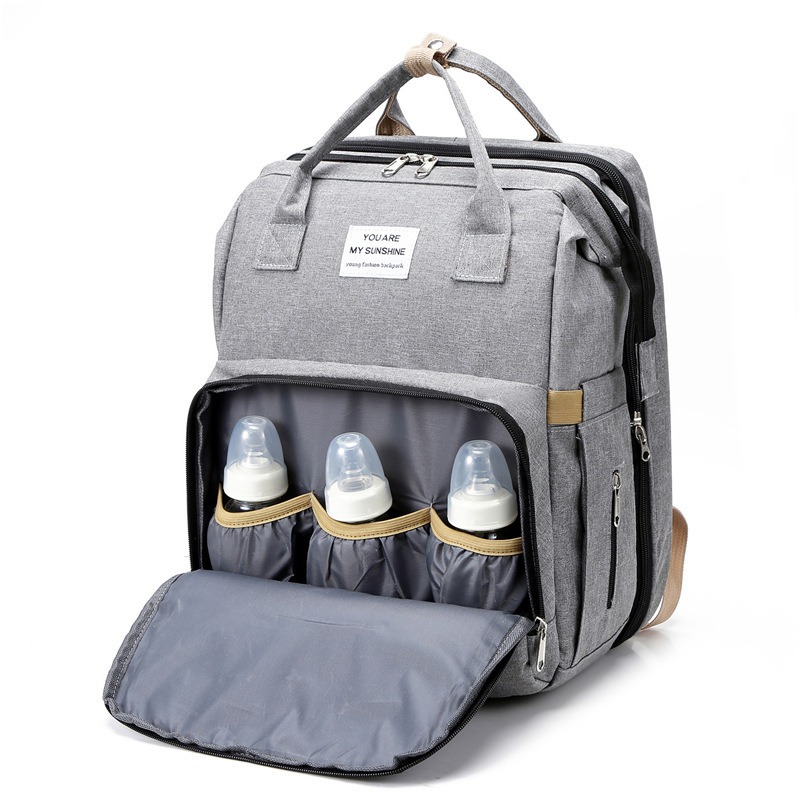 Fashionable Folding Baby Crib  - Backpack Diaper Bag のレビューと価格