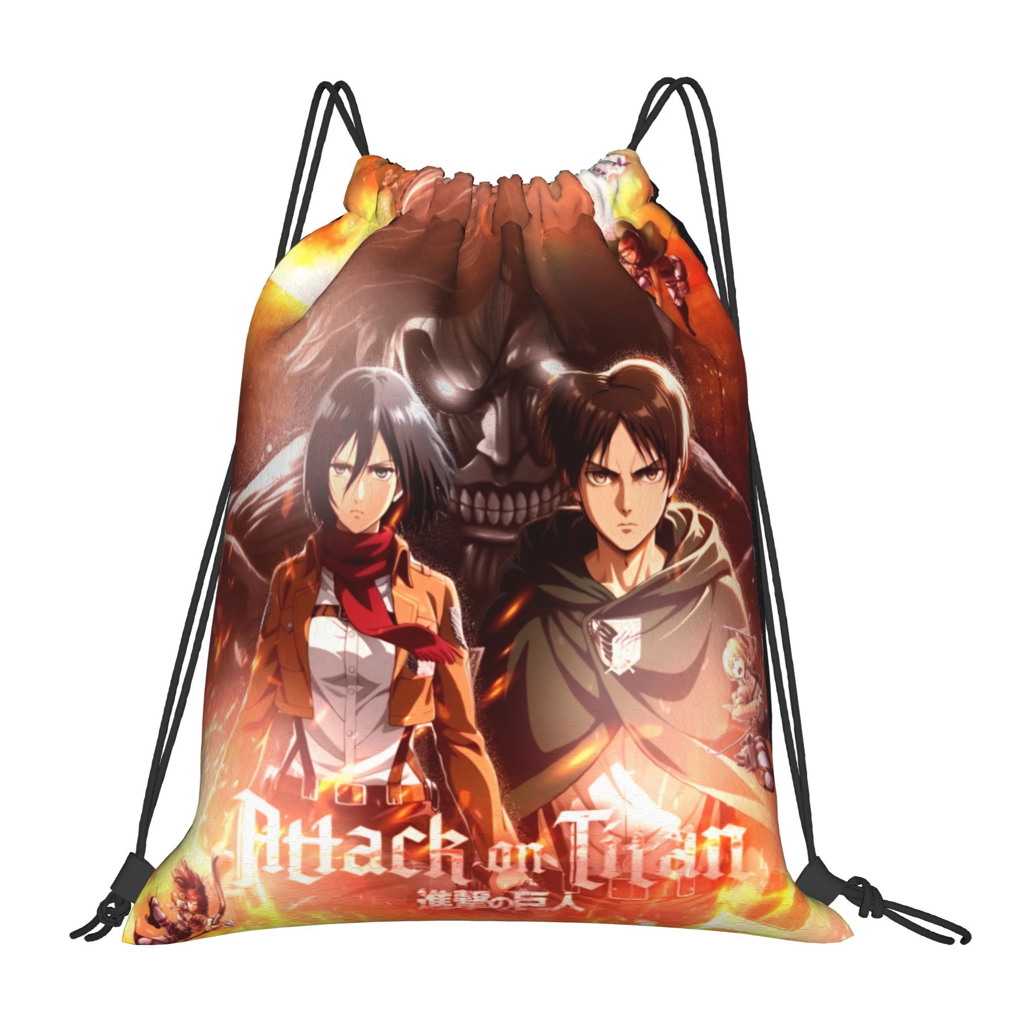 Custom Attacks on Titans Draws - Drawstring Gym Bag のレビューと価格