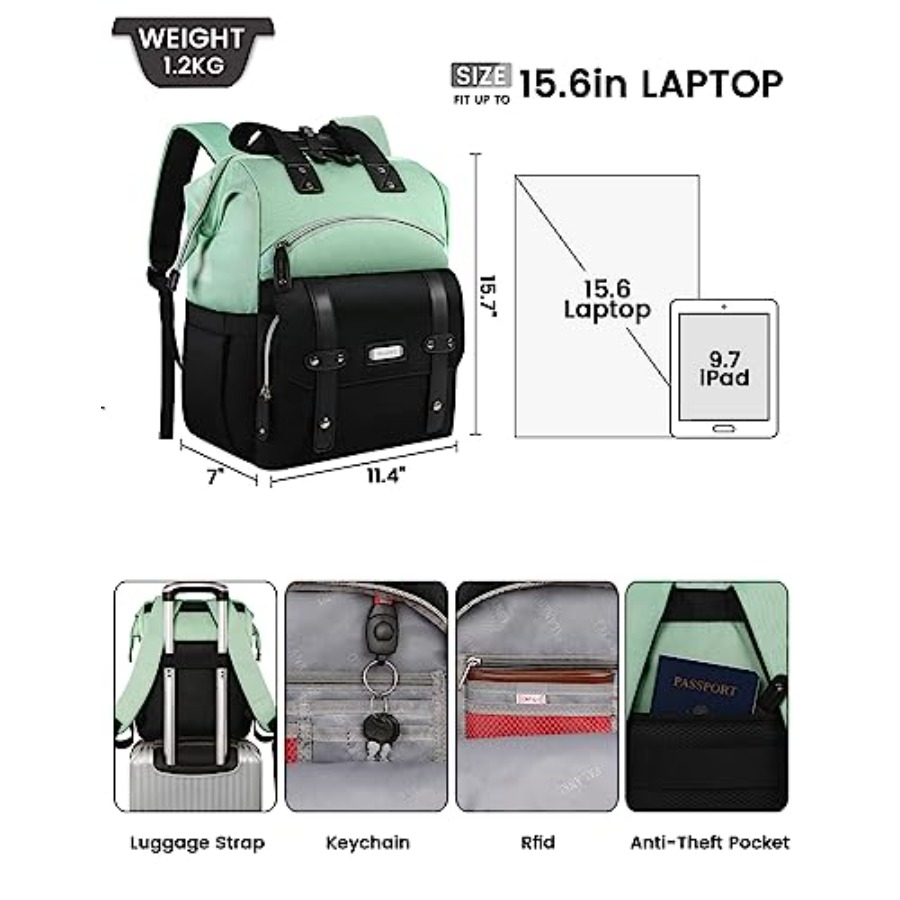 Laptop Backpack for WomenColle - Travel Backpack Anti Theft のレビューと価格