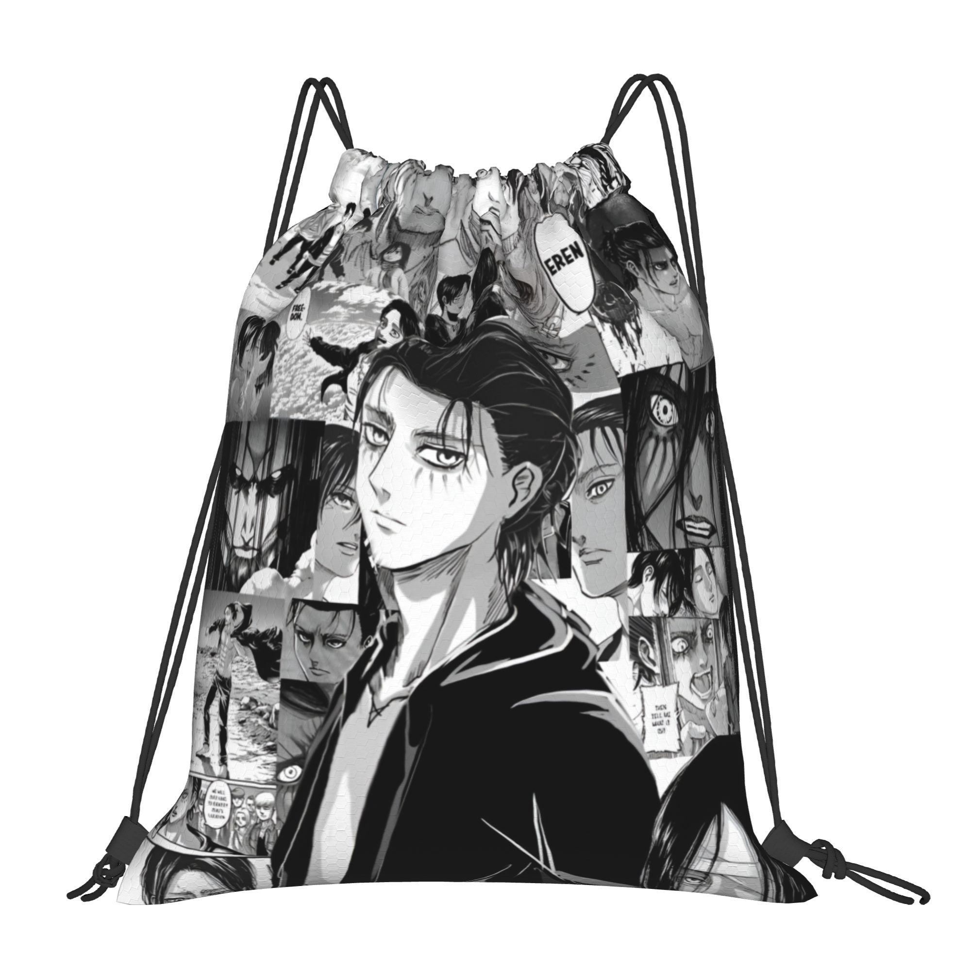 Custom Attacks on Titans Draws - Drawstring Gym Bag のレビューと価格