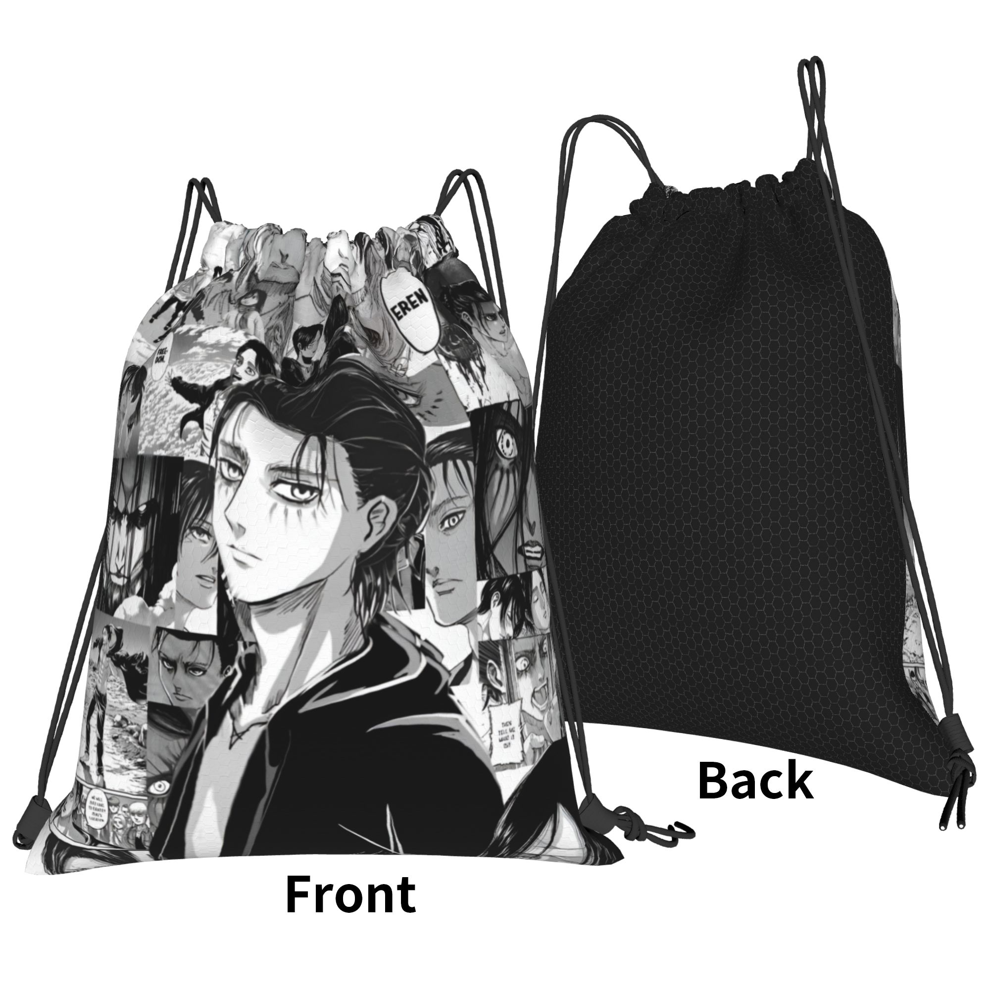 Custom Attacks on Titans Draws - Drawstring Gym Bag のレビューと価格