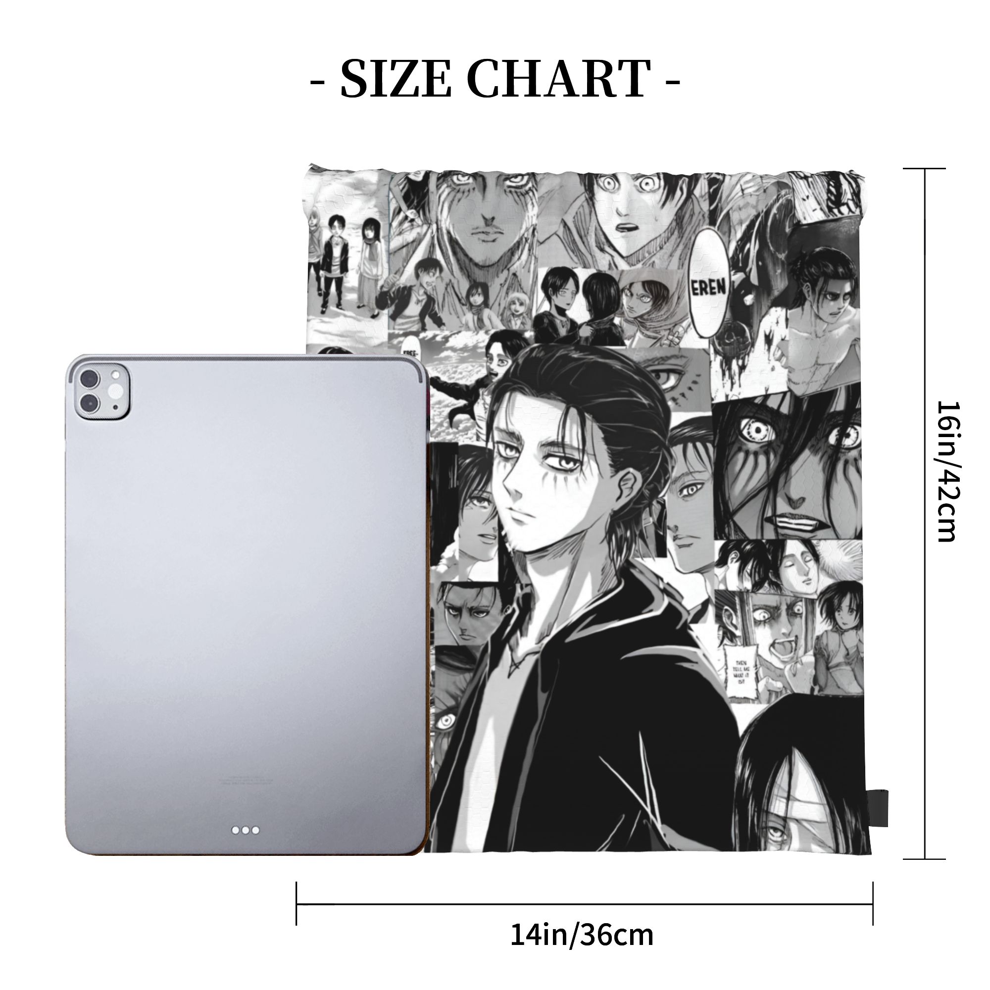 Custom Attacks on Titans Draws - Drawstring Gym Bag のレビューと価格