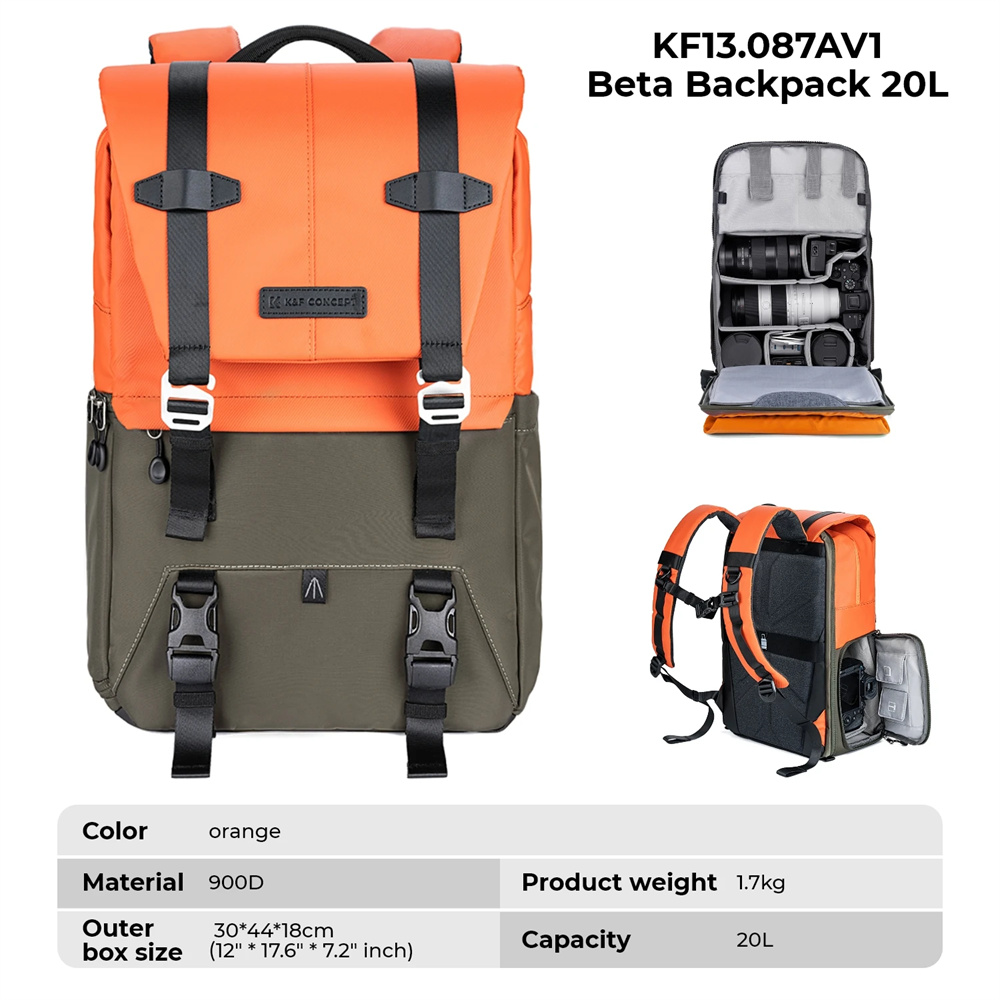 K&F CONCEPT Camera Backpack Tr - Rain Cover Backpack のレビューと価格