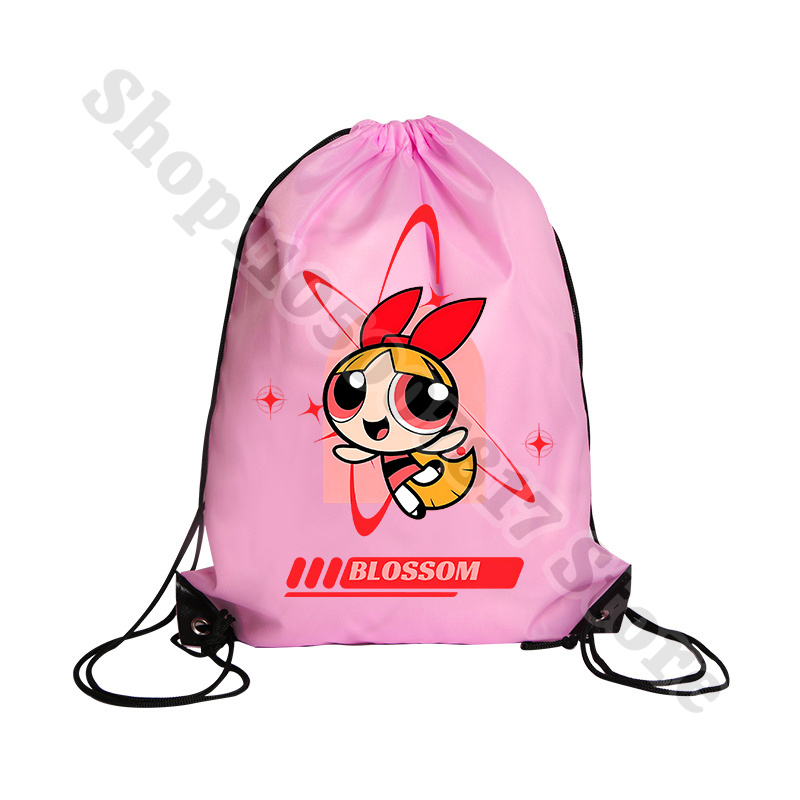 Kawaii The Powerpuffs Girls Ca - Drawstring Gym Bag のレビューと価格