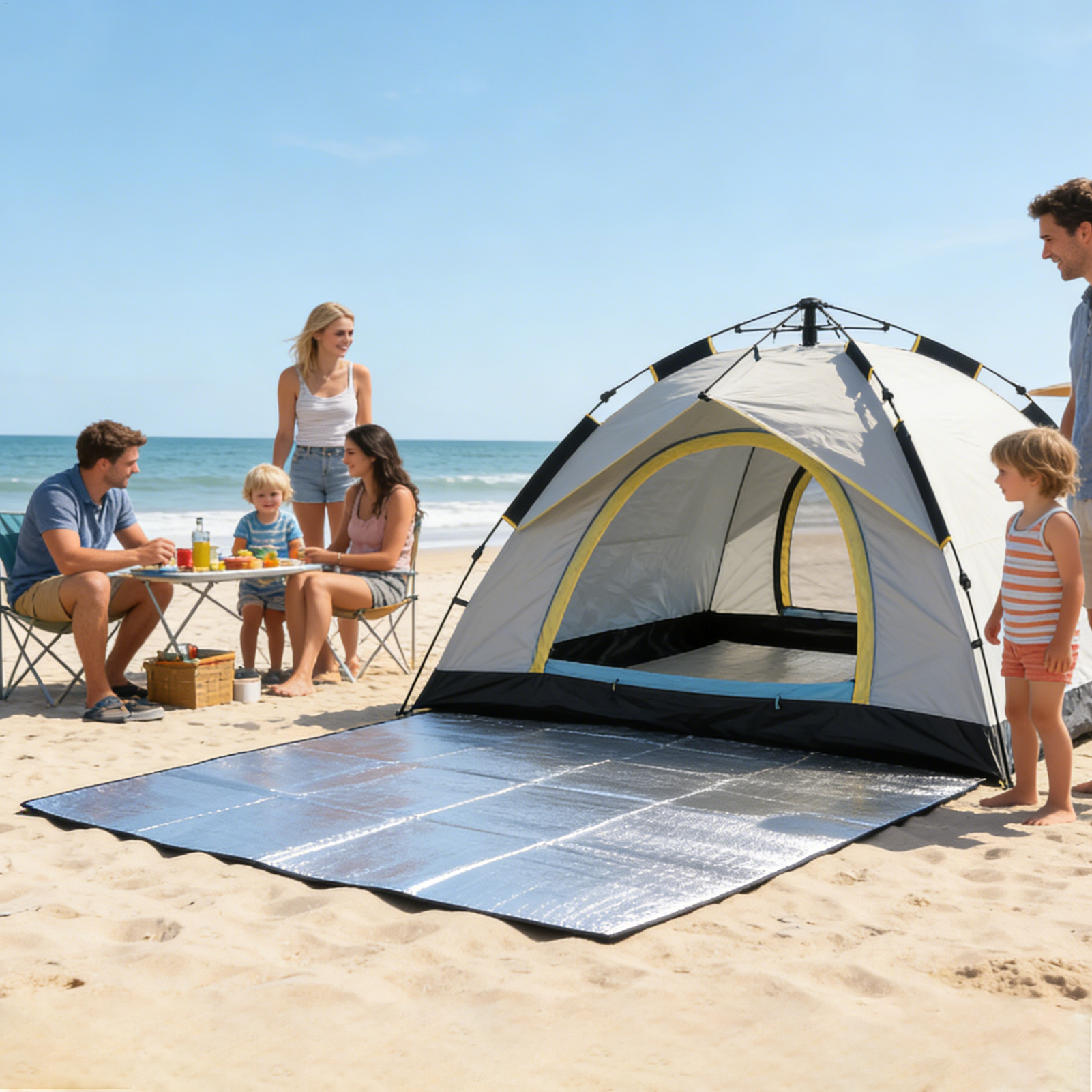 Sleeping Mat Camping 6.5x6.5ft - Hiking Backpack Waterproof のレビューと価格