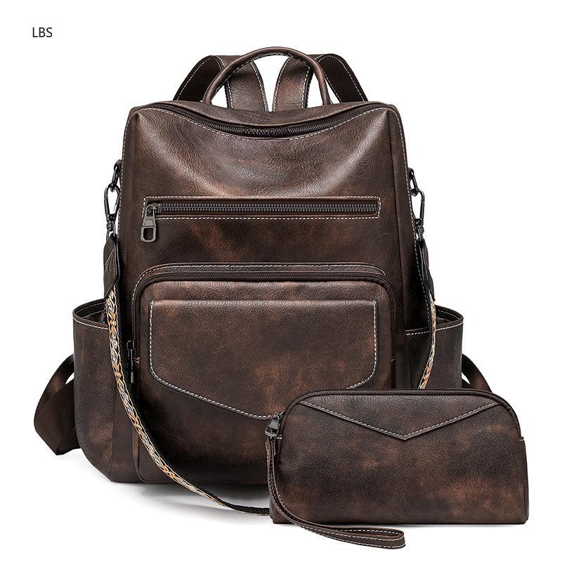 Women's PU Leather Vintage Bac - Leather Backpack Vintage のレビューと価格