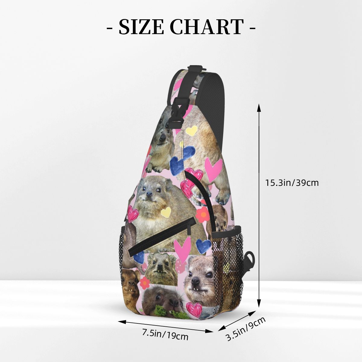 Cute Rock Hyrax Chest Bag Men  - Sling Backpack Shoulder のレビューと価格