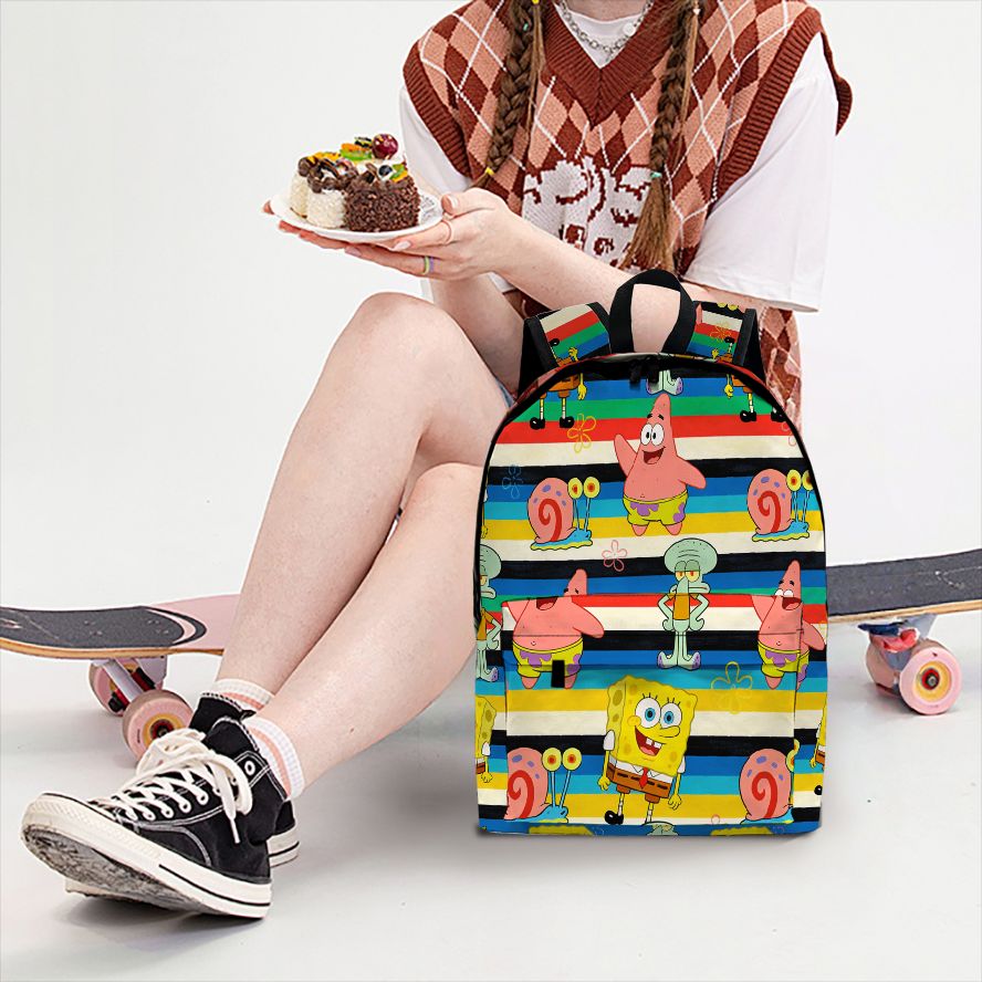 SpongeBob SquarePants Striped  - School Backpack Teen のレビューと価格
