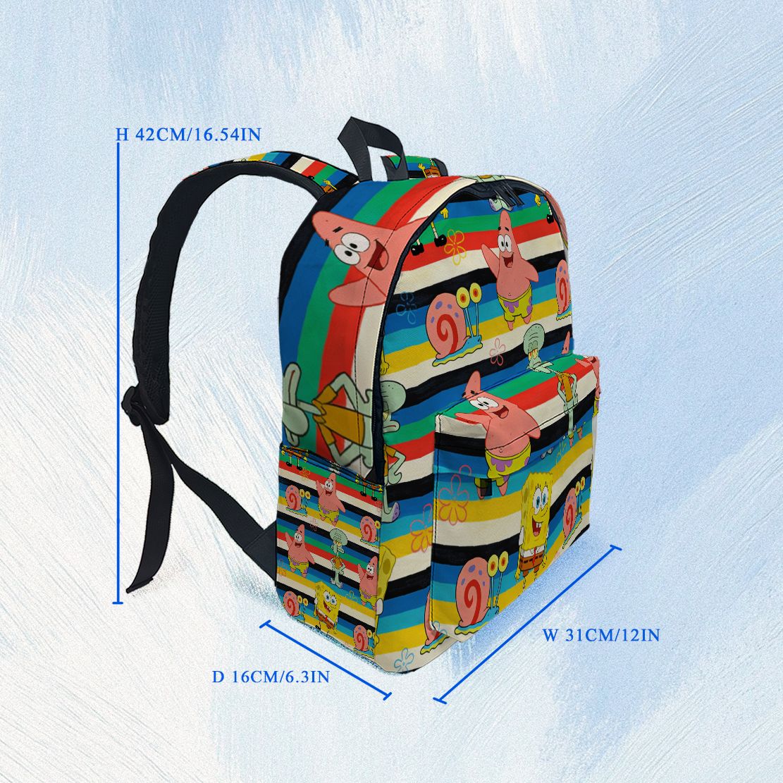 SpongeBob SquarePants Striped  - School Backpack Teen のレビューと価格