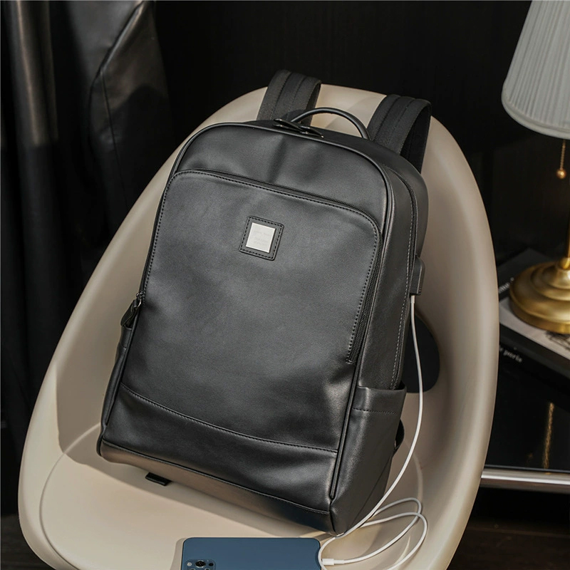 Man's PU Leather Backpack Exec - Leather Backpack Vintage のレビューと価格