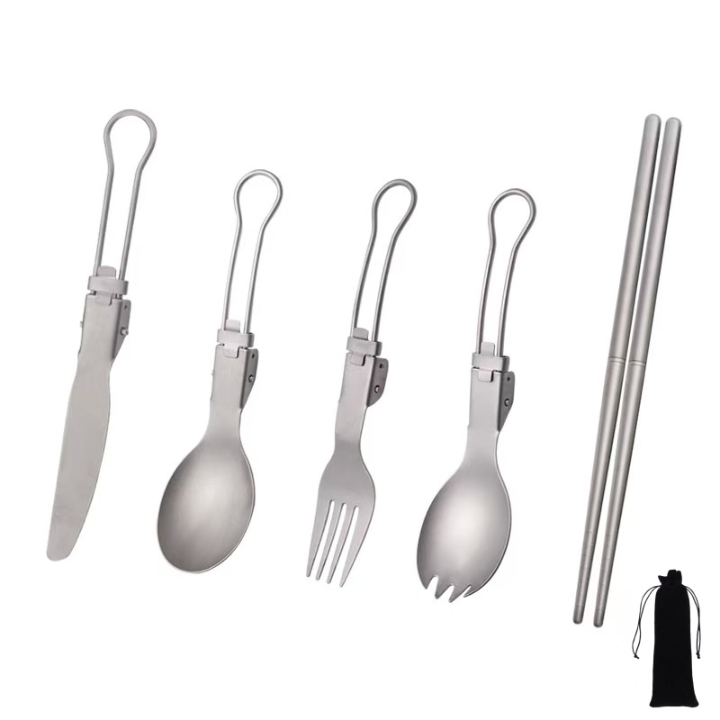 Titanium Foldable Utensil Set  - Foldable Backpack Small のレビューと価格