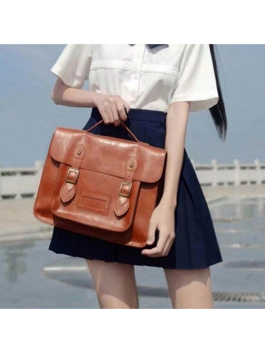 Retro British Style Satchel Ba - Leather Backpack Vintage のレビューと価格