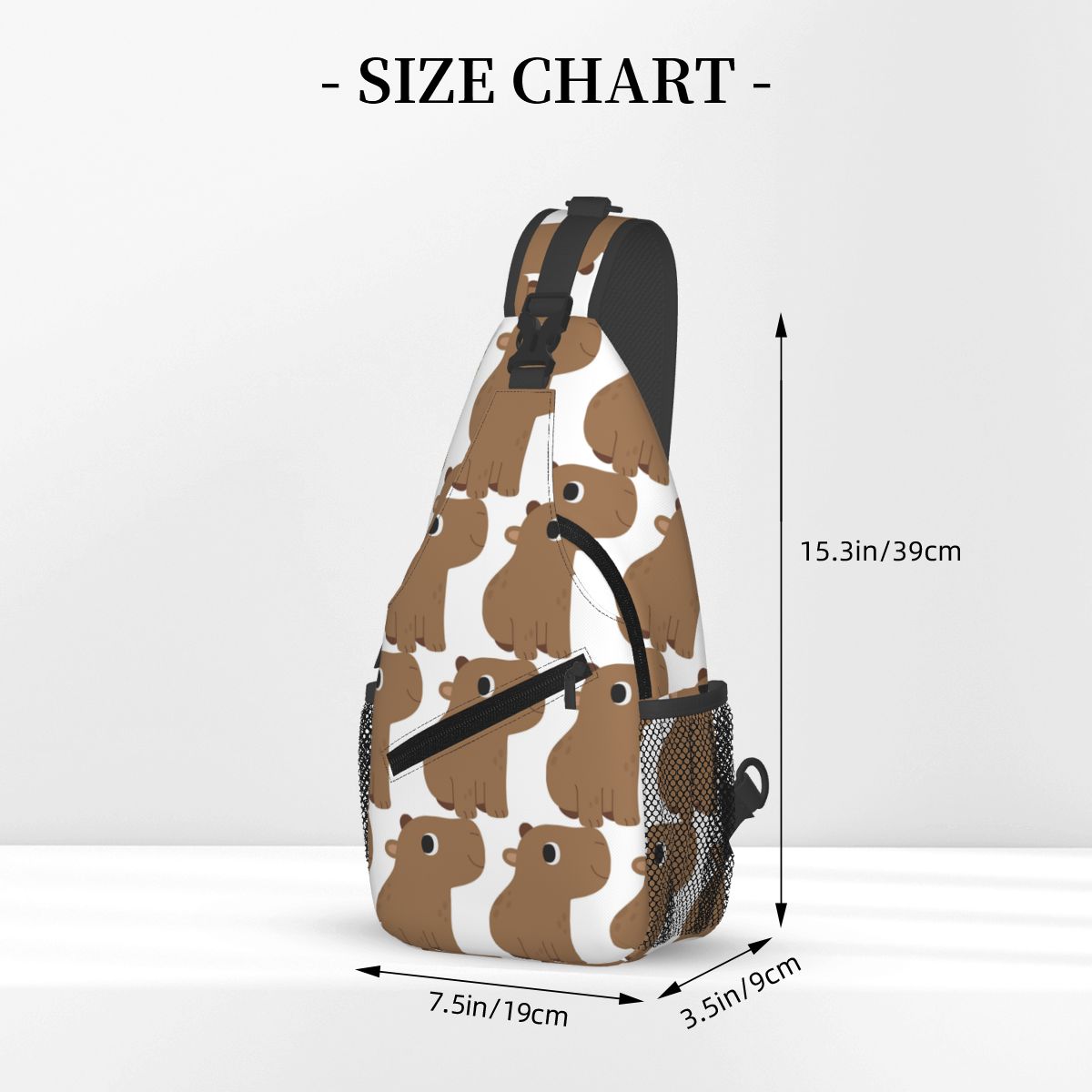 Cute Capybara Chest Bag Men Sl - Sling Backpack Shoulder のレビューと価格