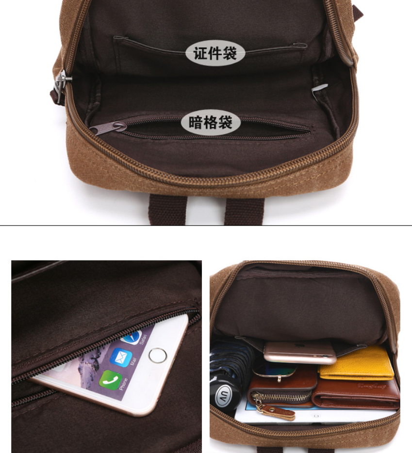 Men's Canvas Mini Backpack Men - Sling Backpack Shoulder のレビューと価格