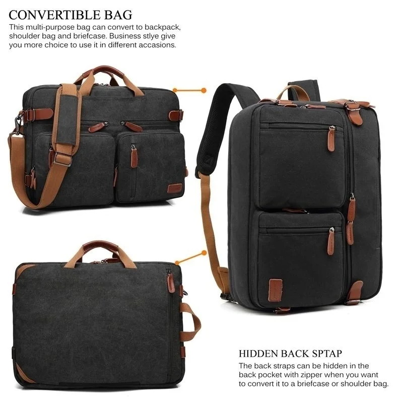 Men's 15.6-17.3 Inch Convertib - Laptop Backpack 15.6 のレビューと価格