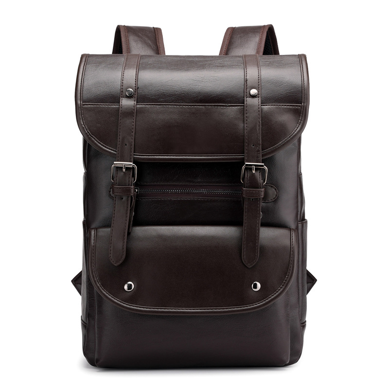 Vintage Leather Laptop Backpac - Business Backpack Brief のレビューと価格