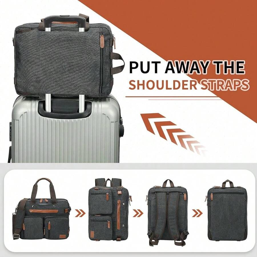 Canvas Laptop Backpack 3-In-1  - Canvas Backpack Casual のレビューと価格