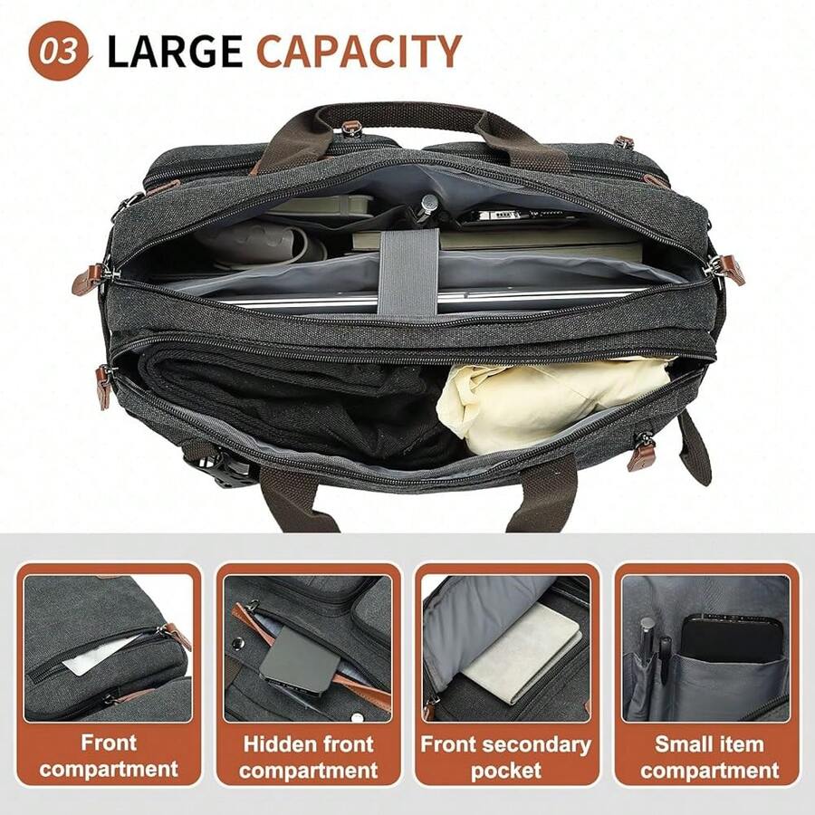 Canvas Laptop Backpack 3-In-1  - Canvas Backpack Casual のレビューと価格