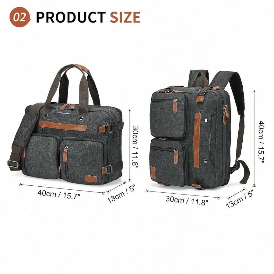 Canvas Laptop Backpack 3-In-1  - Canvas Backpack Casual のレビューと価格