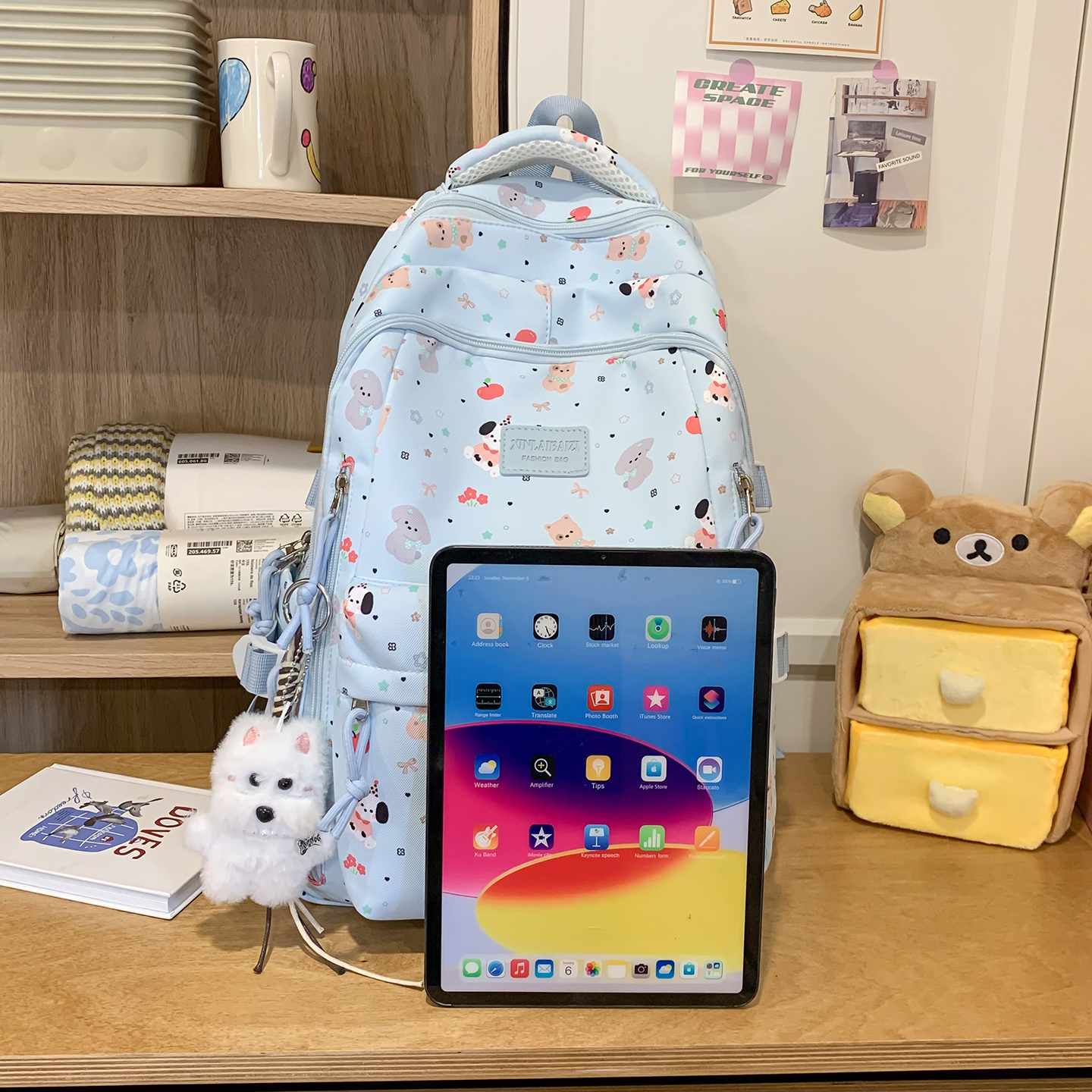 Cute Animal Print Backpack Wom - School Backpack Teen のレビューと価格