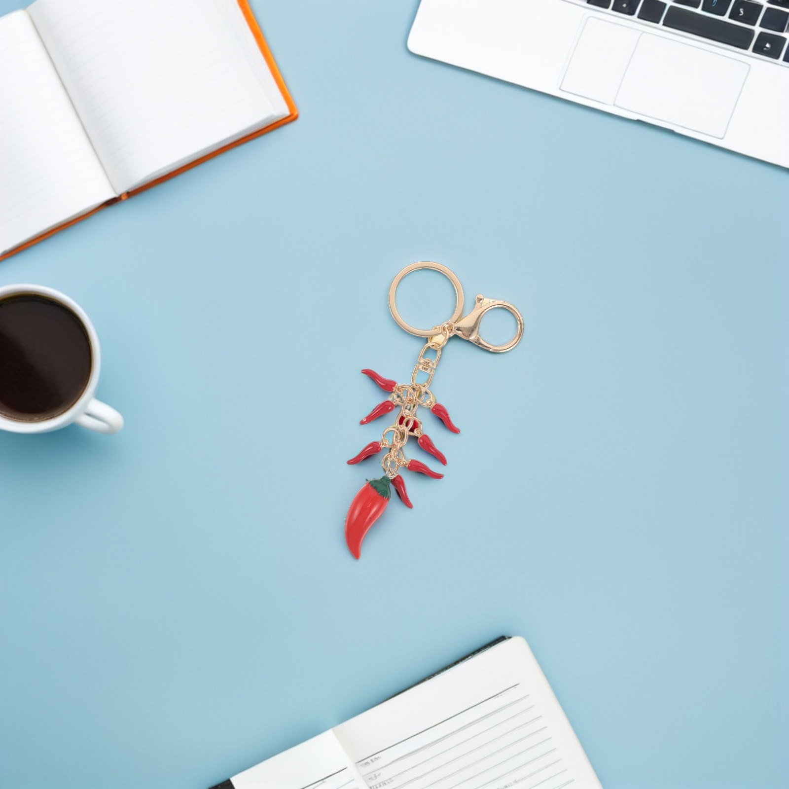 2Pcs Red Chili Pepper Keychain - Mini Backpack Purse のレビューと価格
