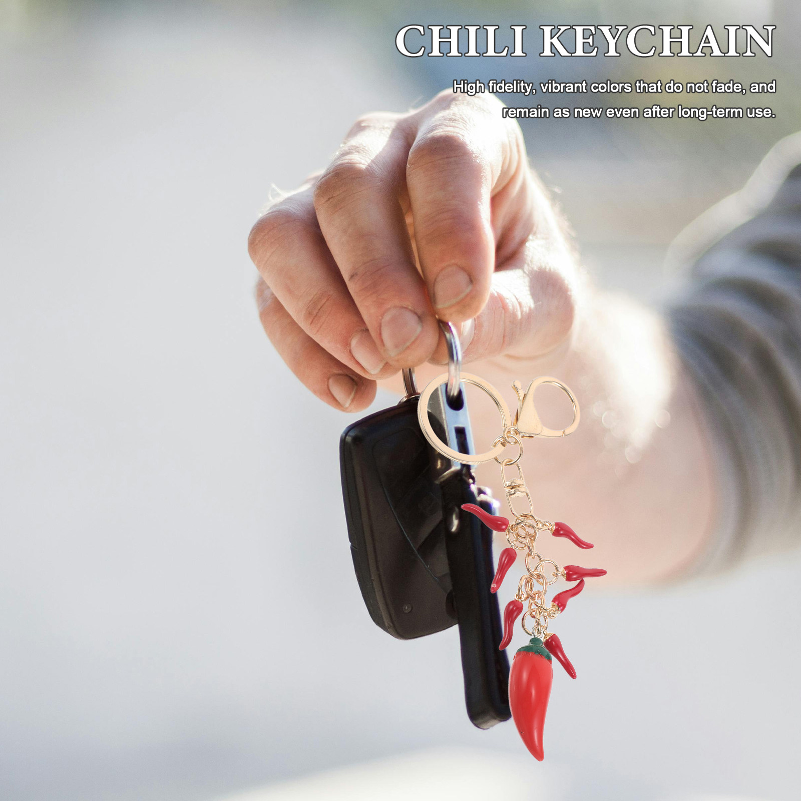 2Pcs Red Chili Pepper Keychain - Mini Backpack Purse のレビューと価格