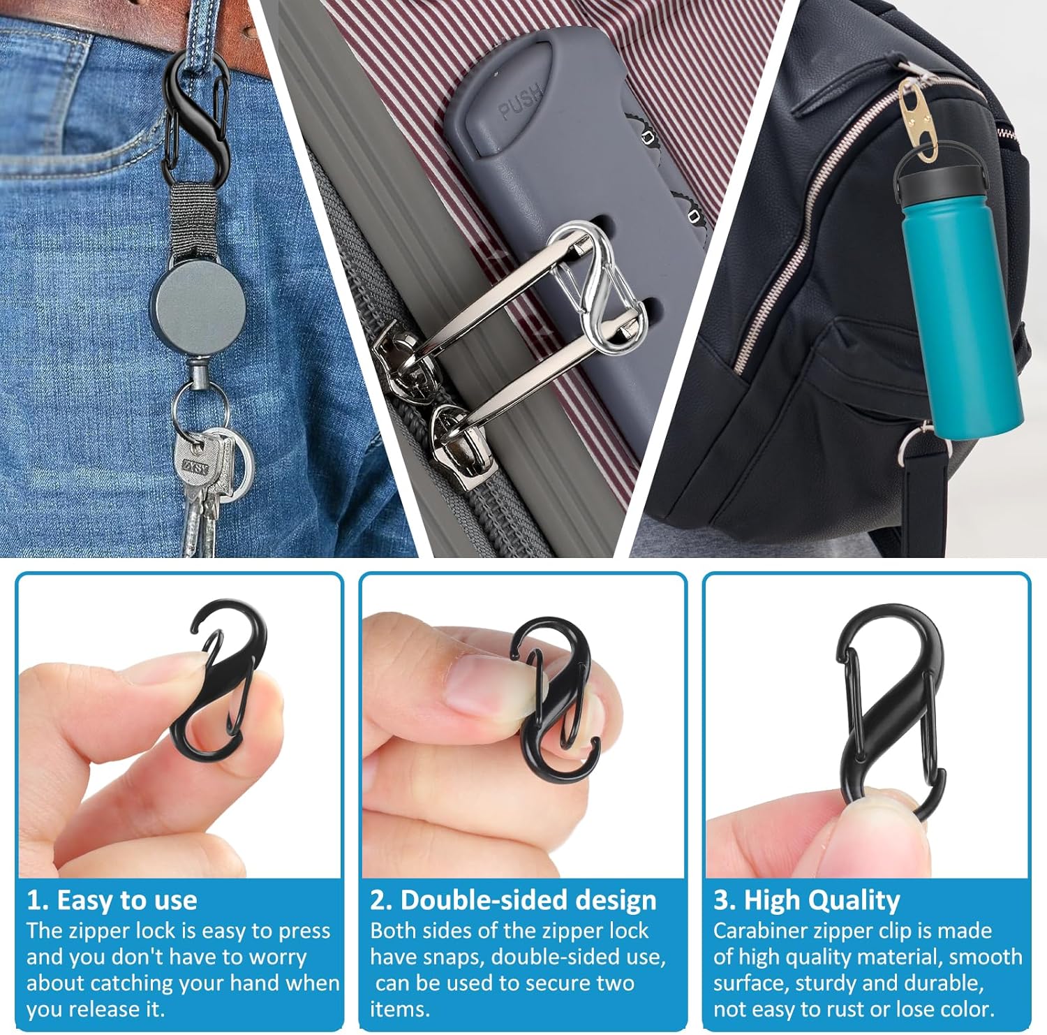 Lock Combo, Total 21PCS Clips  - Backpack Lock Combo のレビューと価格