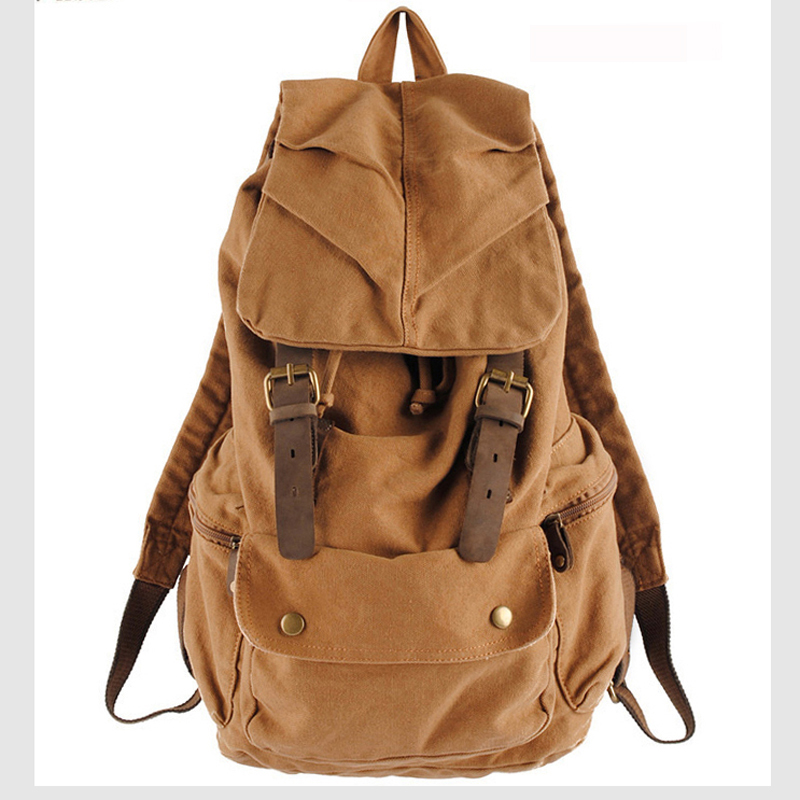 Fashion Vintage Leather milita - Rucksack Military Style のレビューと価格