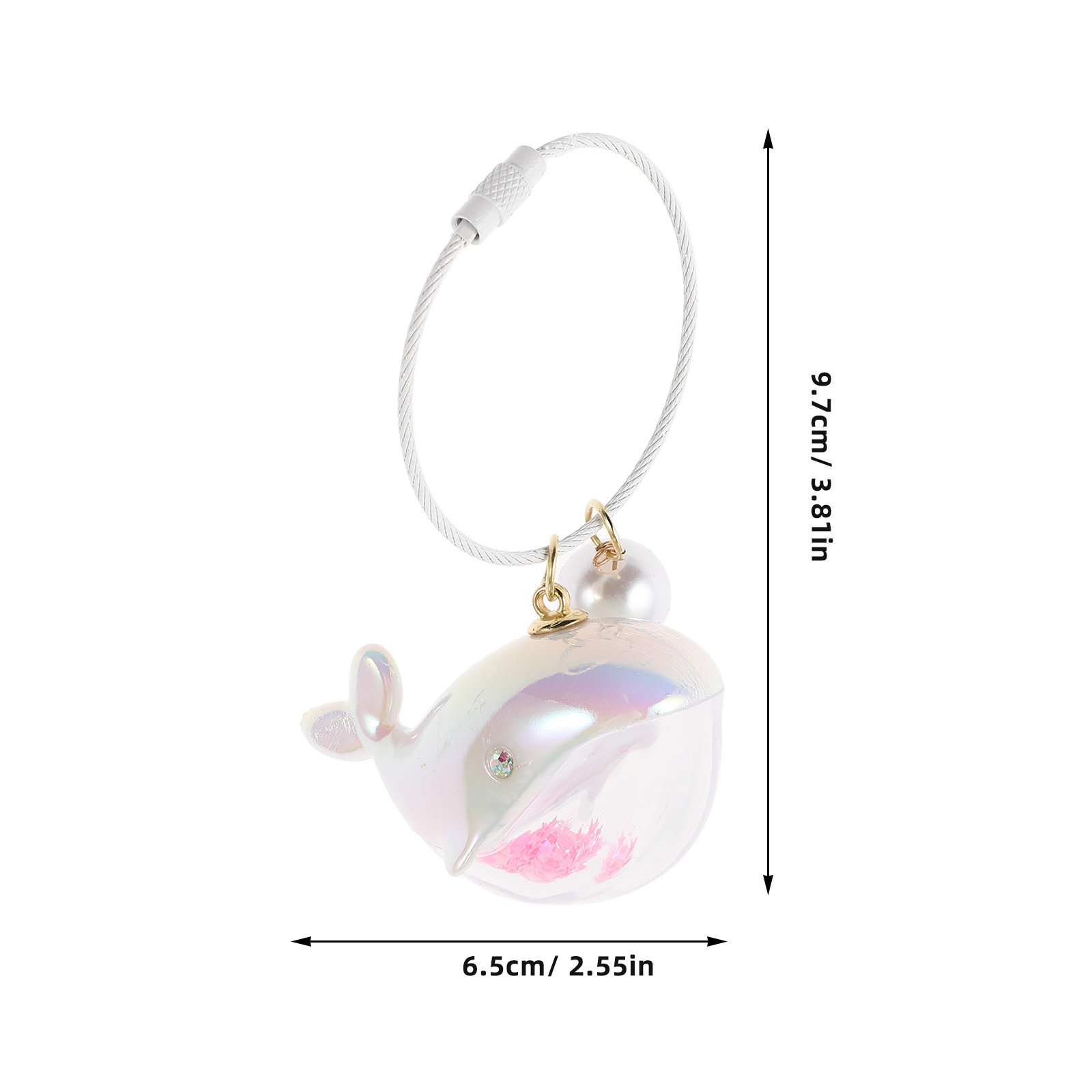 Adorable Whale Keychain Charm  - Mini Backpack Purse のレビューと価格