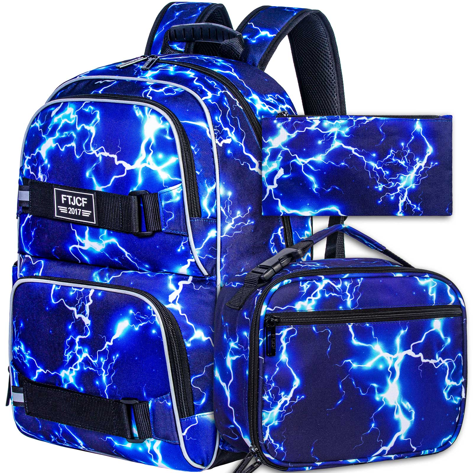 3PCS Lightning boys Backpack,  - School Backpack Teen のレビューと価格