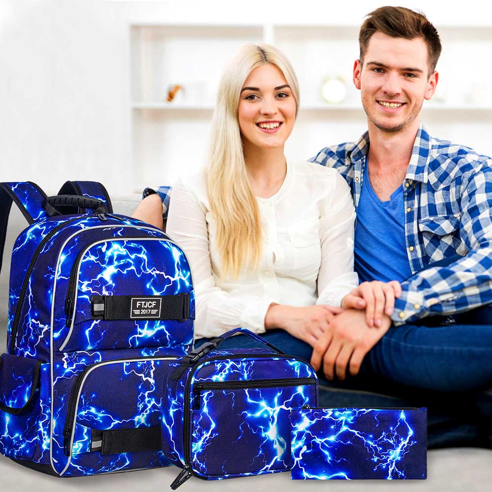3PCS Lightning boys Backpack,  - School Backpack Teen のレビューと価格