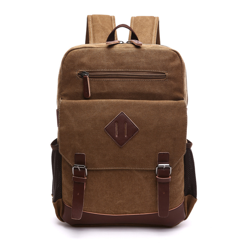Mens Large Vintage Canvas Back - Laptop Backpack 15.6 のレビューと価格