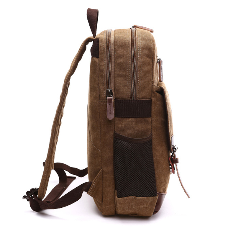 Mens Large Vintage Canvas Back - Laptop Backpack 15.6 のレビューと価格