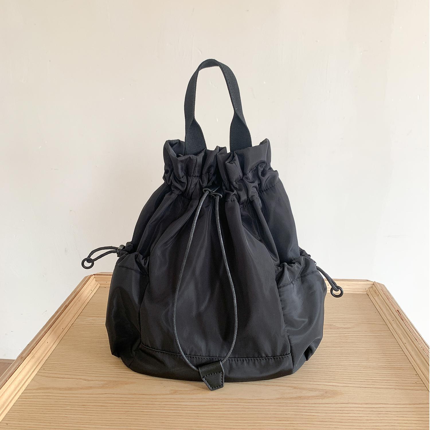 Multi-function Drawstring Buck - Canvas Backpack Casual のレビューと価格