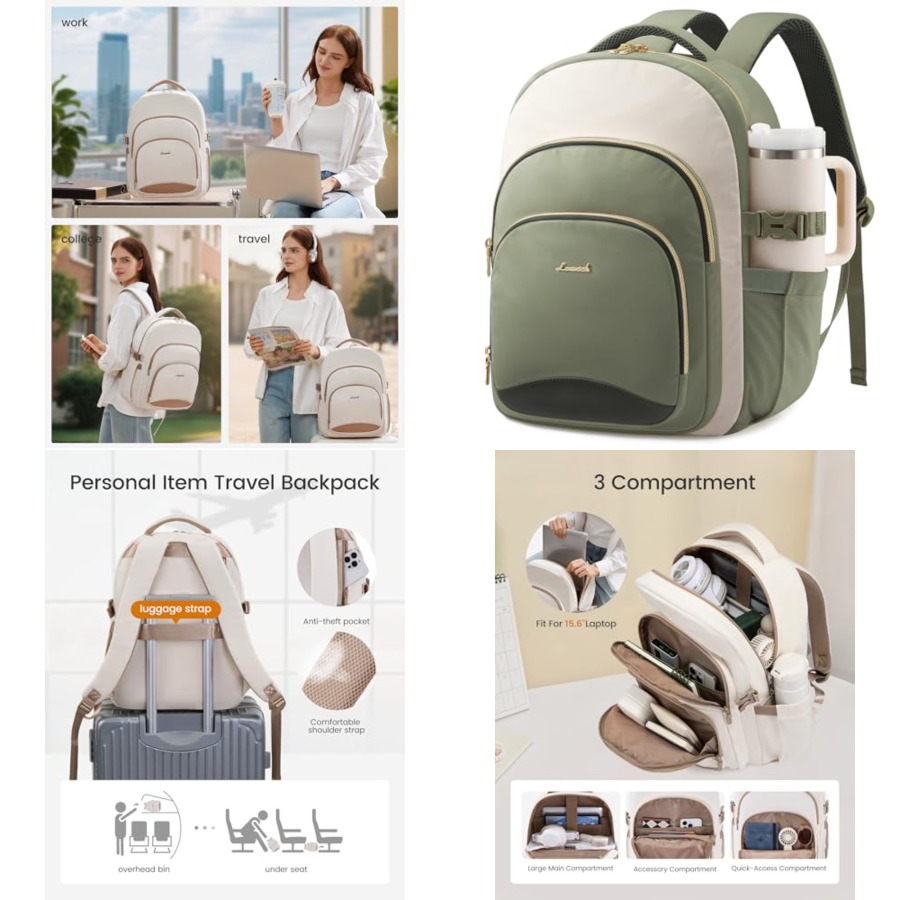 Laptop Backpack for Women, Wor - School Backpack Teen のレビューと価格